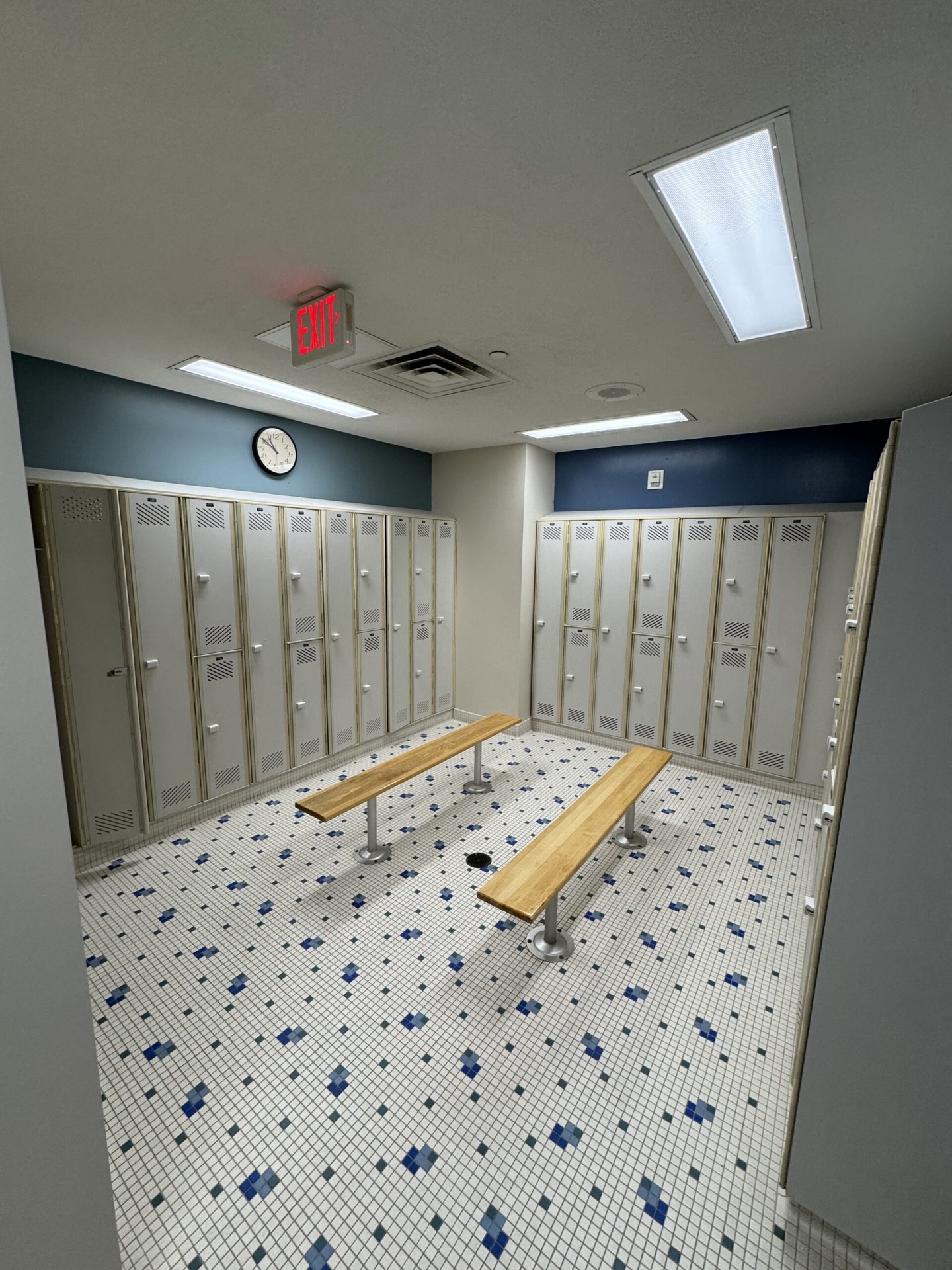 Clean locker and facility area